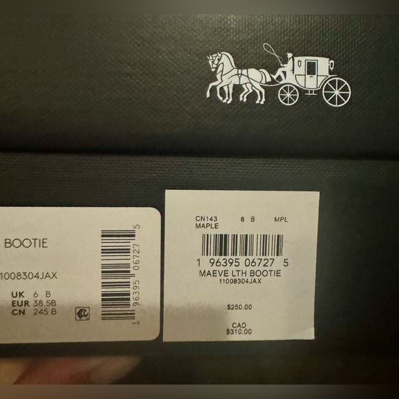 GORGEOUS, Authentic Coach, leather Maeve Booties in Maple! STUNNING 🔥! SZ. 8! - Picture 8 of 10